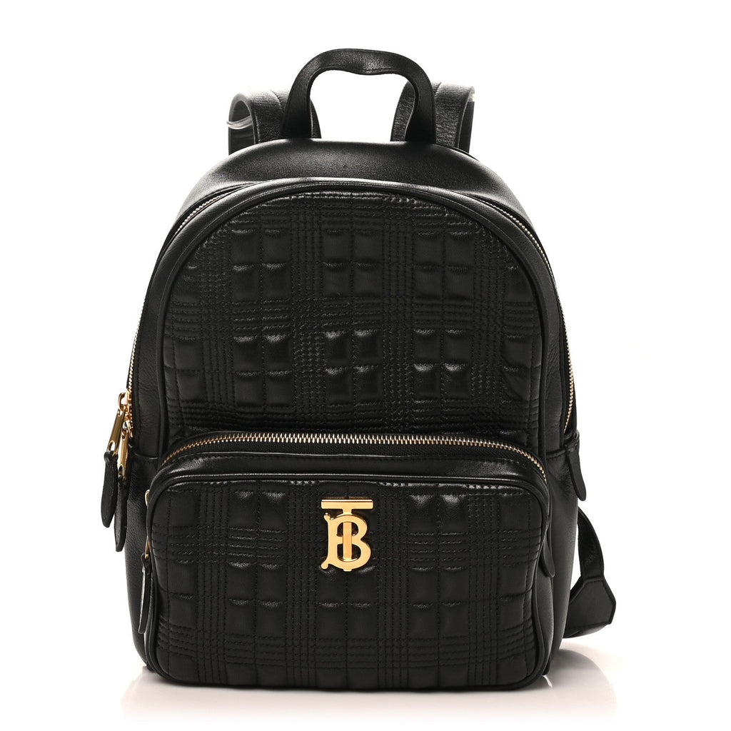 Lambskin Quilted TB Backpack Black