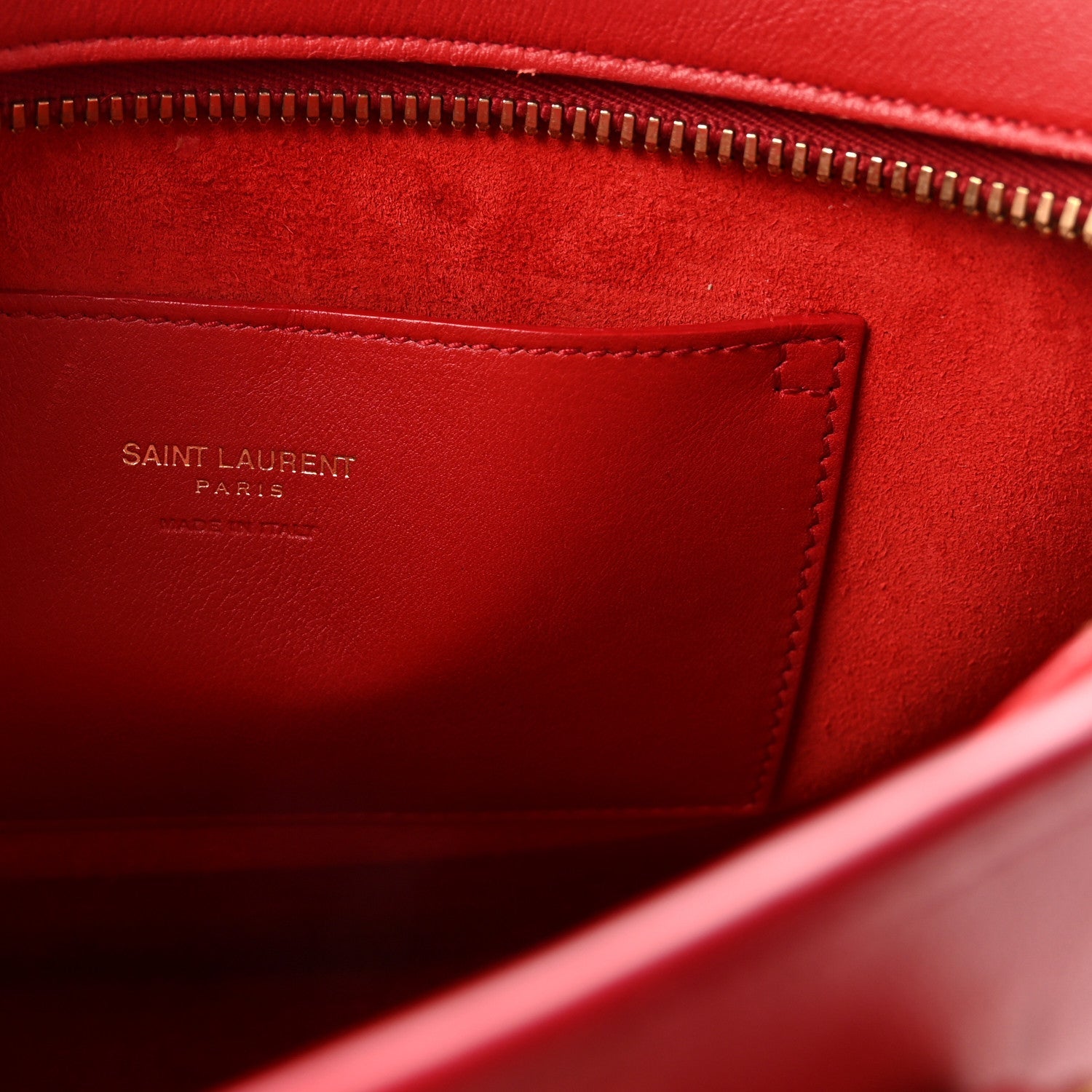 Calfskin Baby Monogram Cabas Red