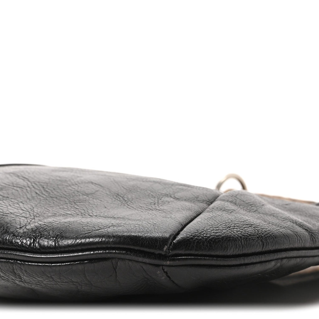 Buffalo Horn Small Mombasa Hobo Black