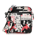 X JAMES JEAN Vitello DNA Flat Messenger Bag Black
