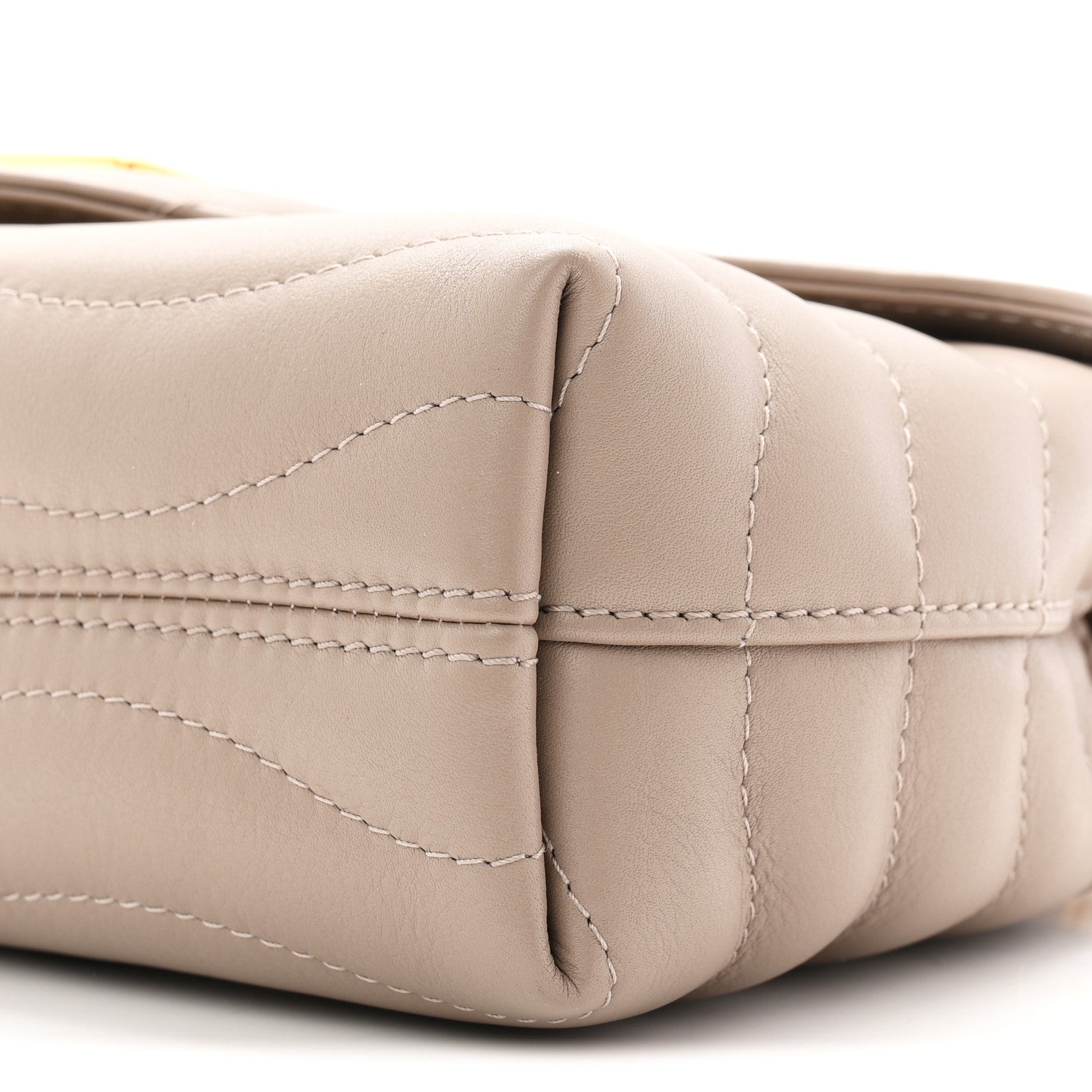 Calfskin LV New Wave Chain Bag Taupe