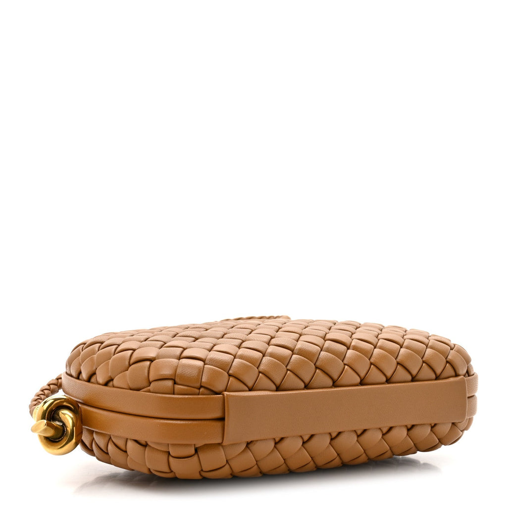 Calfskin Intrecciato Knot On Strap Camel