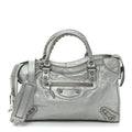 Metallic Agneau Giant 12 Silver Hardware City Gris Aluminum