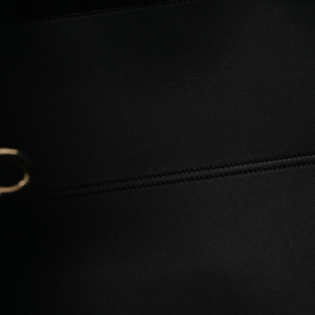 Calfskin Macrocannage Large Toujours Black