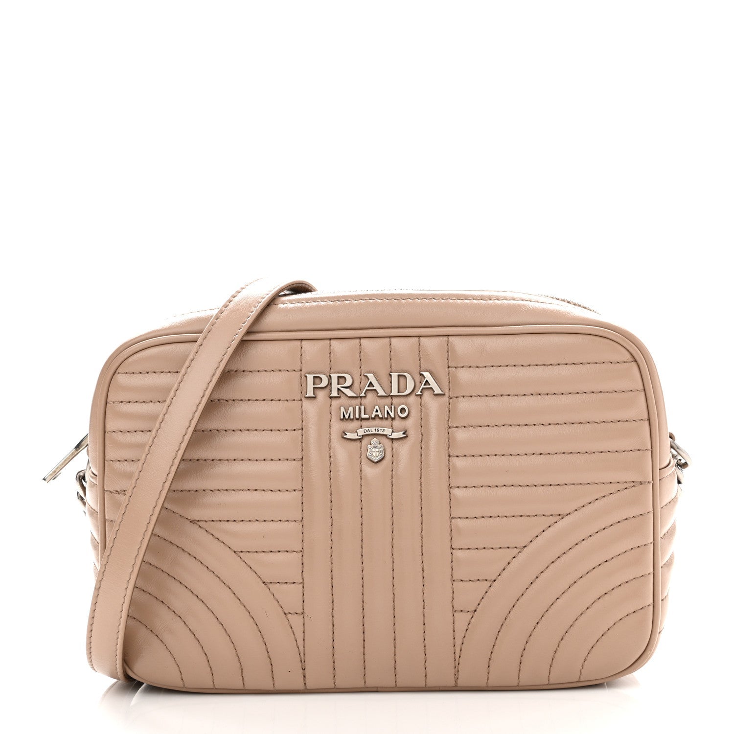 Soft Calfskin Diagramme Camera Bag Cipria