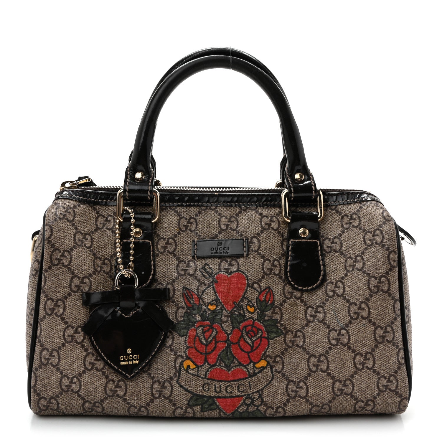 GG Plus Monogram Tattoo Heart Small Joy Boston Dark Brown