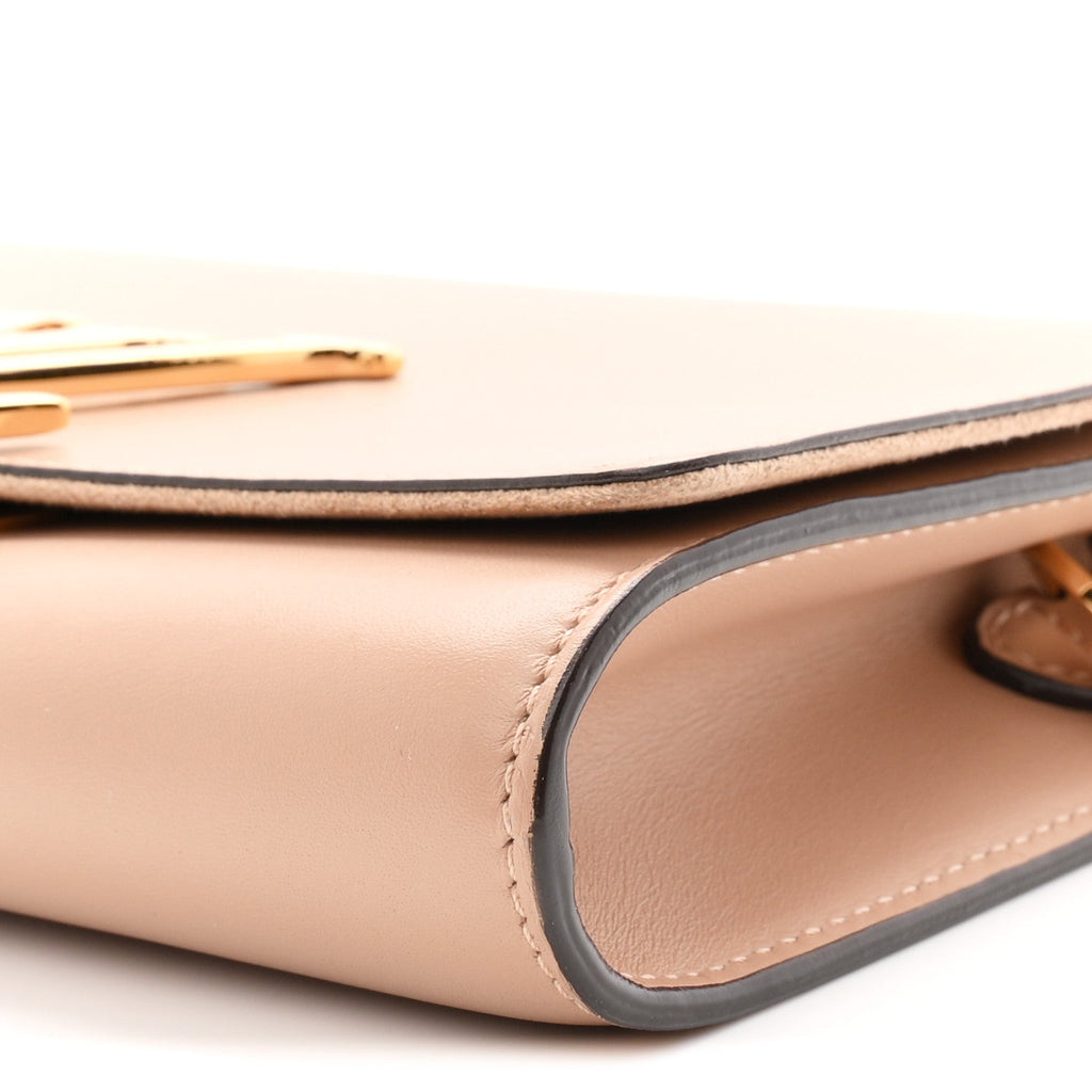 Calfskin Chain Louise MM Nude