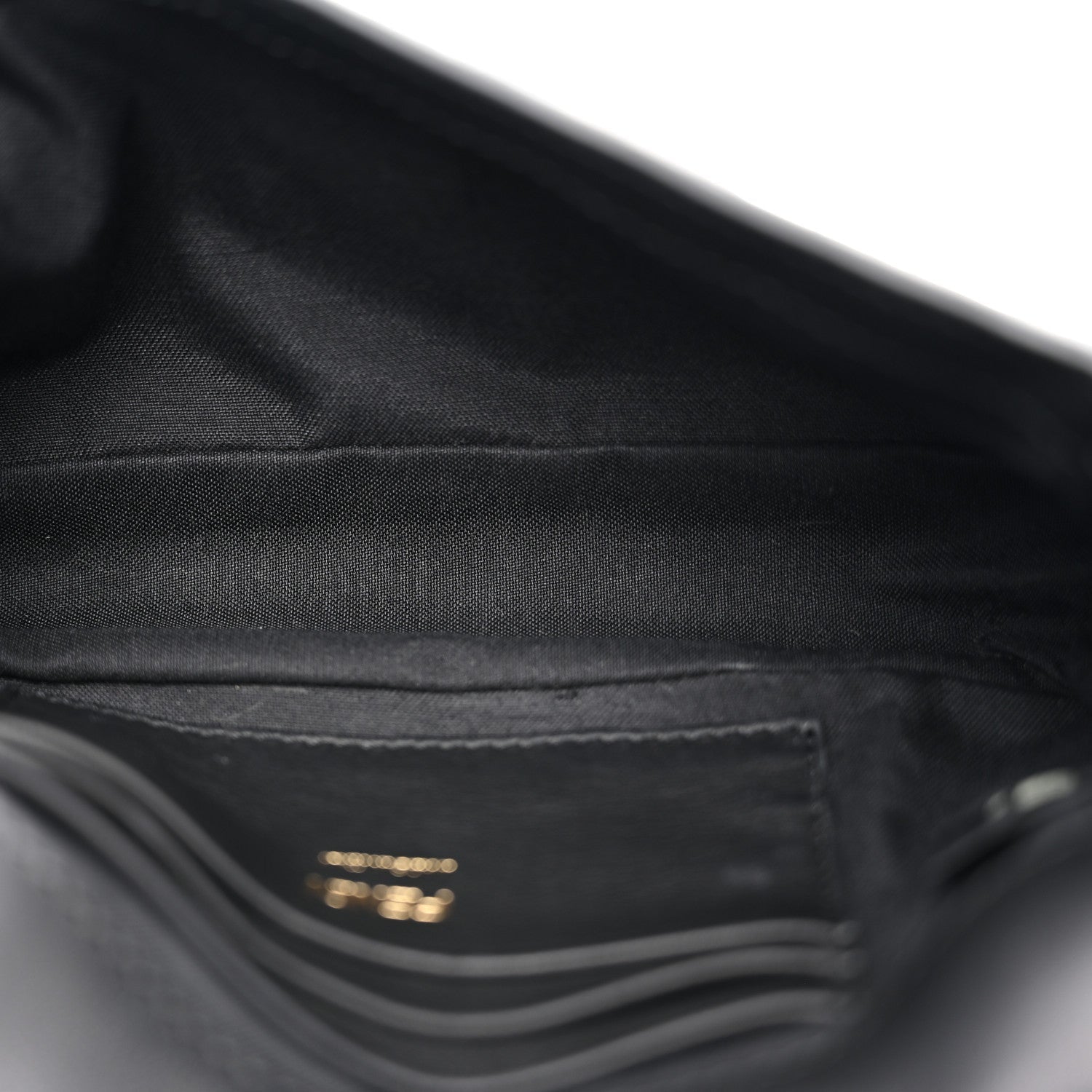 Nappa FF 1974 Embossed Mini Baguette Black
