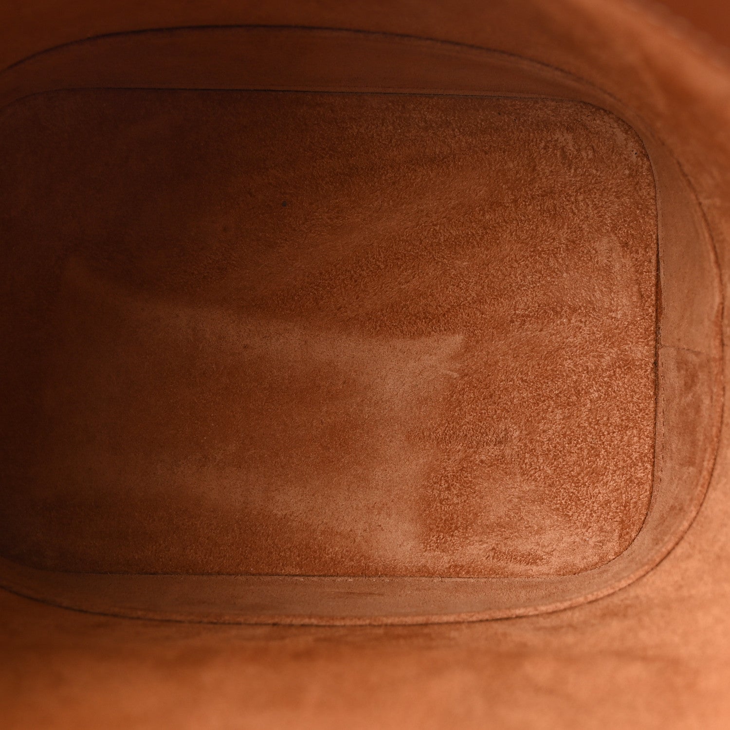Smooth Calfskin Small Cuir Triomphe Bucket Bag Tan