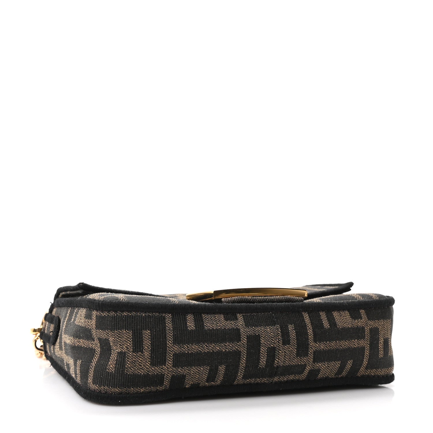 Fabric Jacquard FF 1974 Mini Baguette Tobacco Moro Black