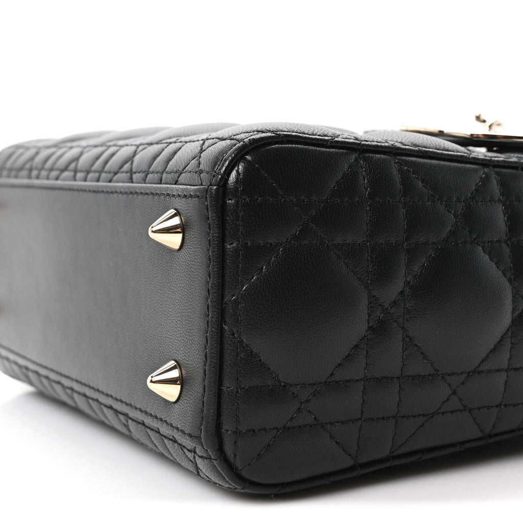 Lambskin Cannage Small My ABCDior Lady Dior Black