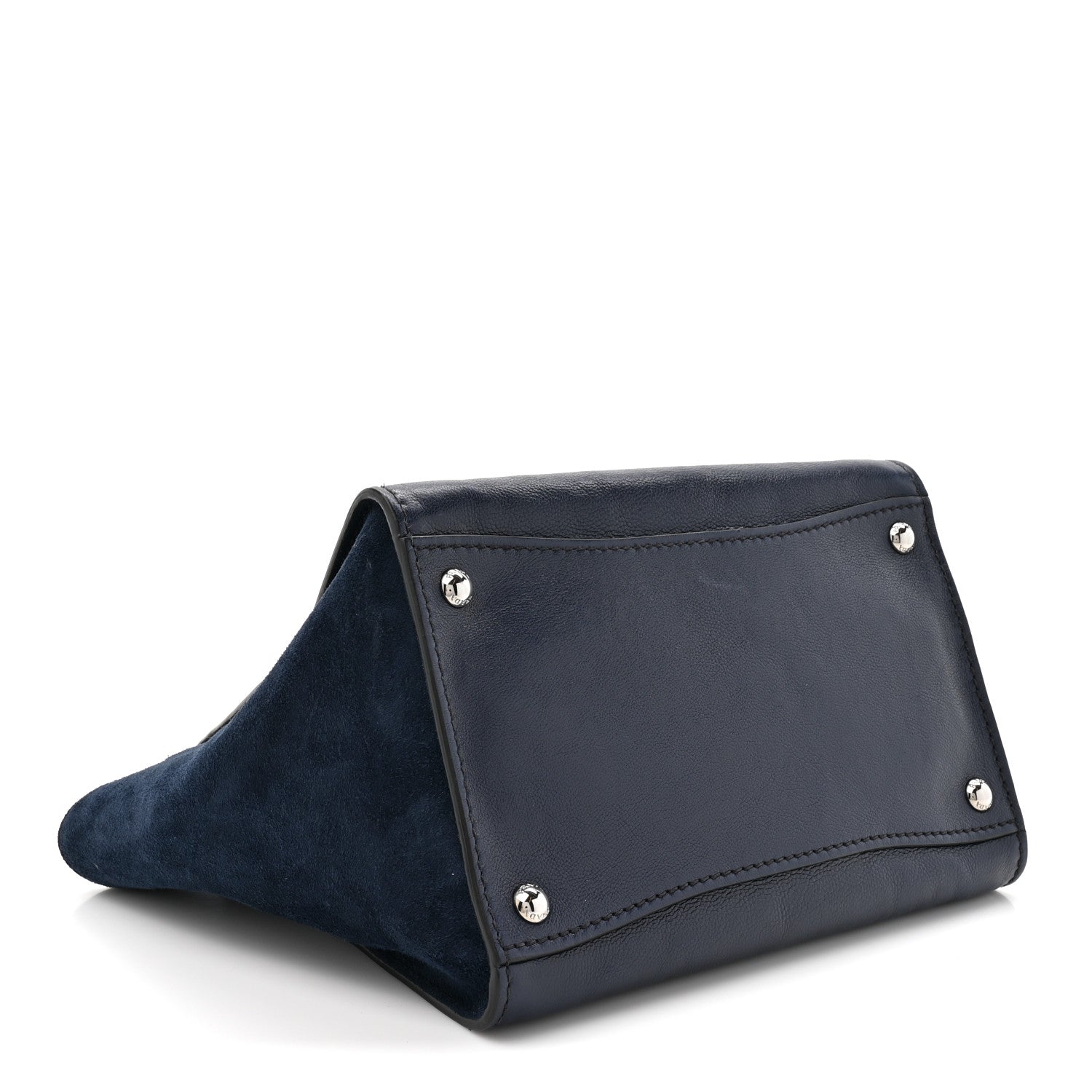 Glace Calf Scamosciato Twin Pocket Tote Baltico