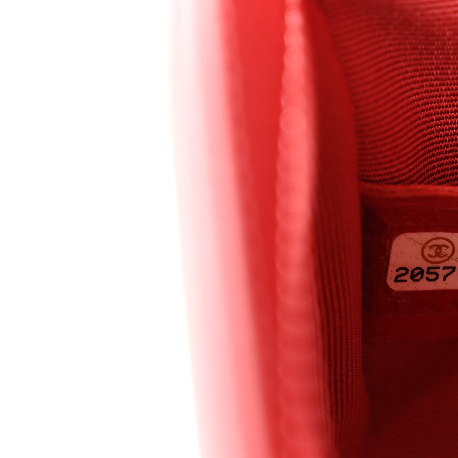 Calfskin Quilted Small Boy Flap Red