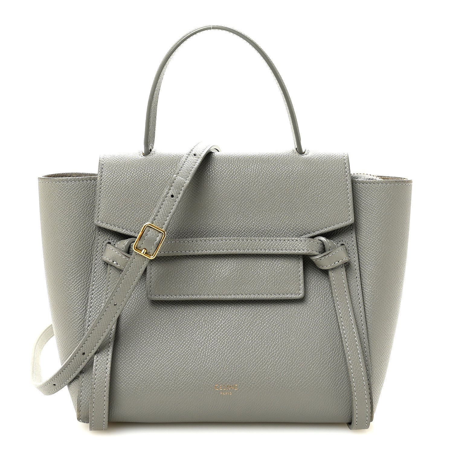 Grained Calfskin Nano Belt Bag Cloud