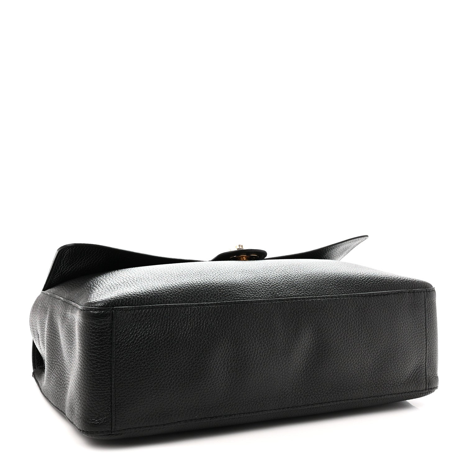 Grained Calfskin Souplissimo Maxi Flap Black