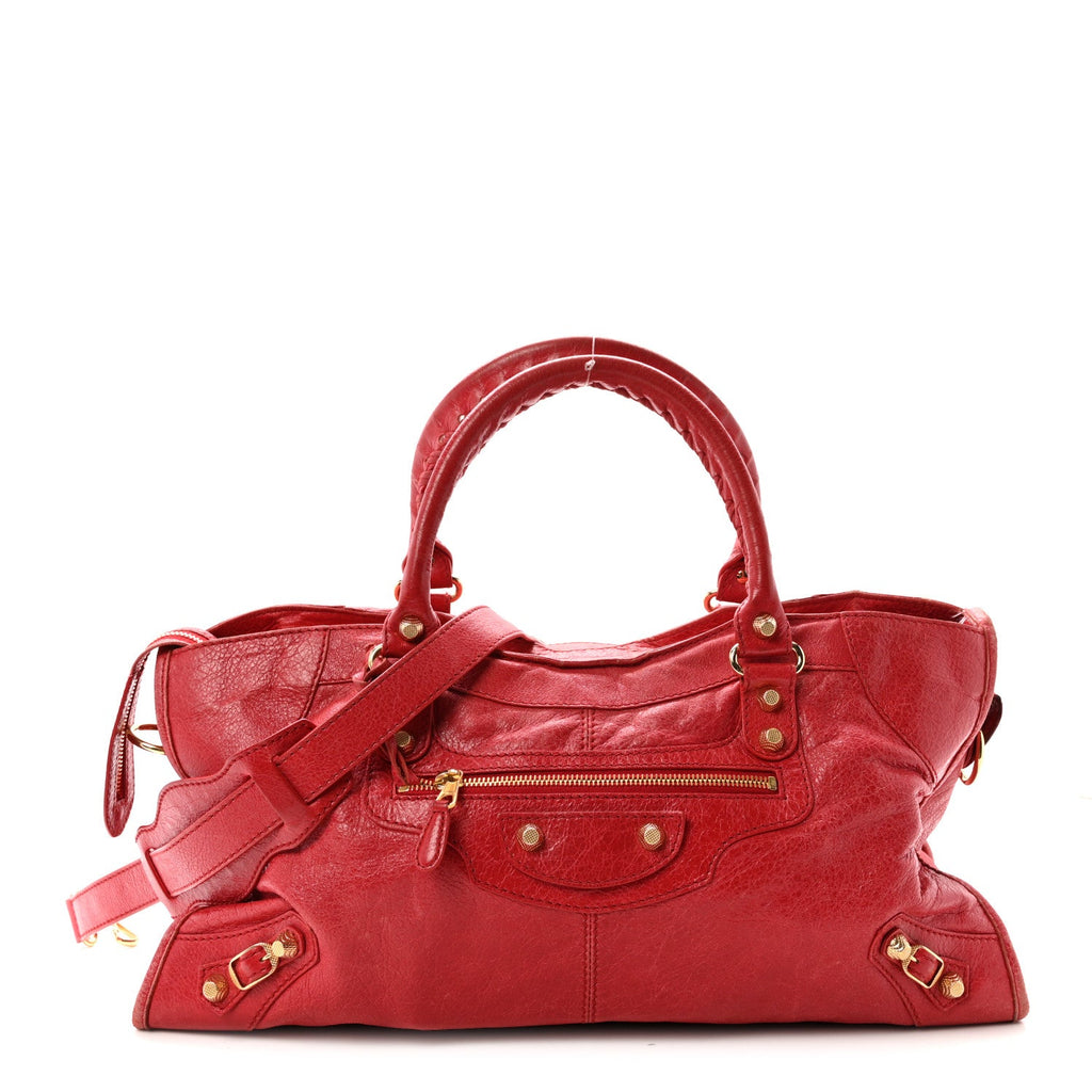 Agneau Giant 12 Gold Hardware Part Time Rouge Cardinal