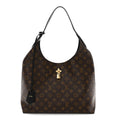 Monogram Flower Hobo Black