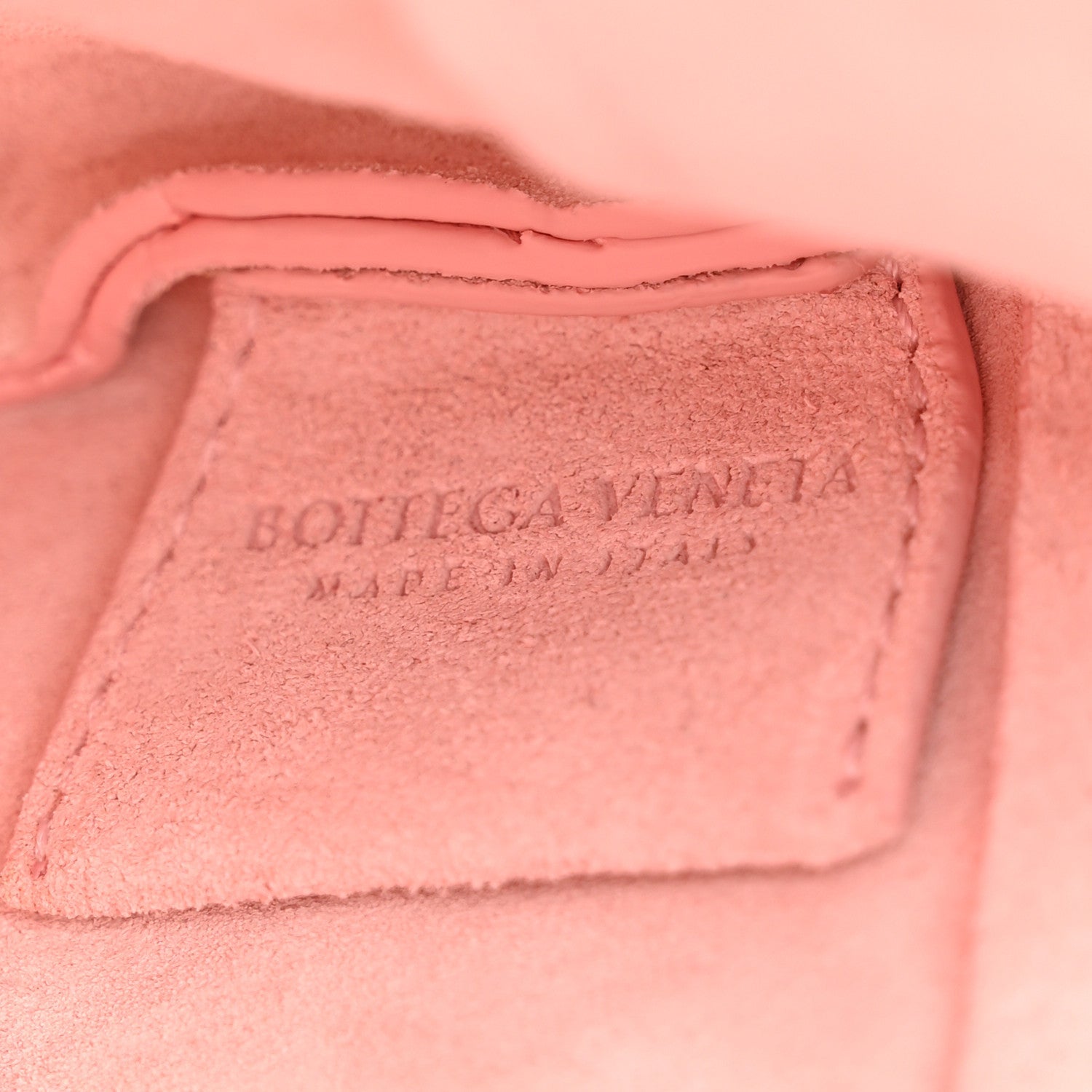 Nappa Intrecciato Baby Solstice Shoulder Bag Rose Powder