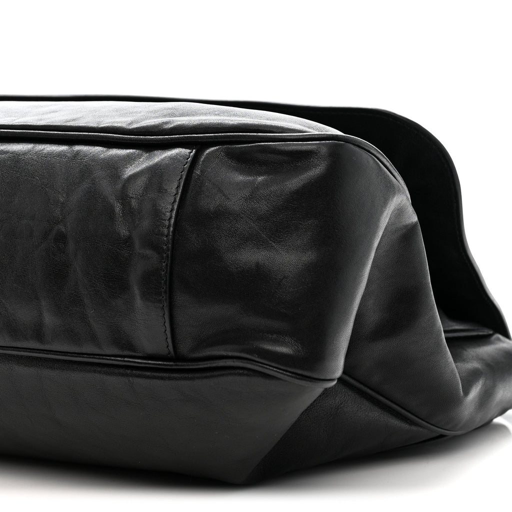 Agneau Large Grungy Messenger Black