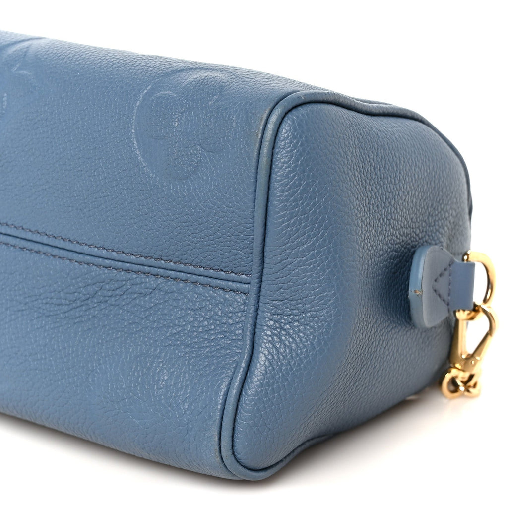 Empreinte Monogram Giant Speedy Bandouliere 20 Blue Jean