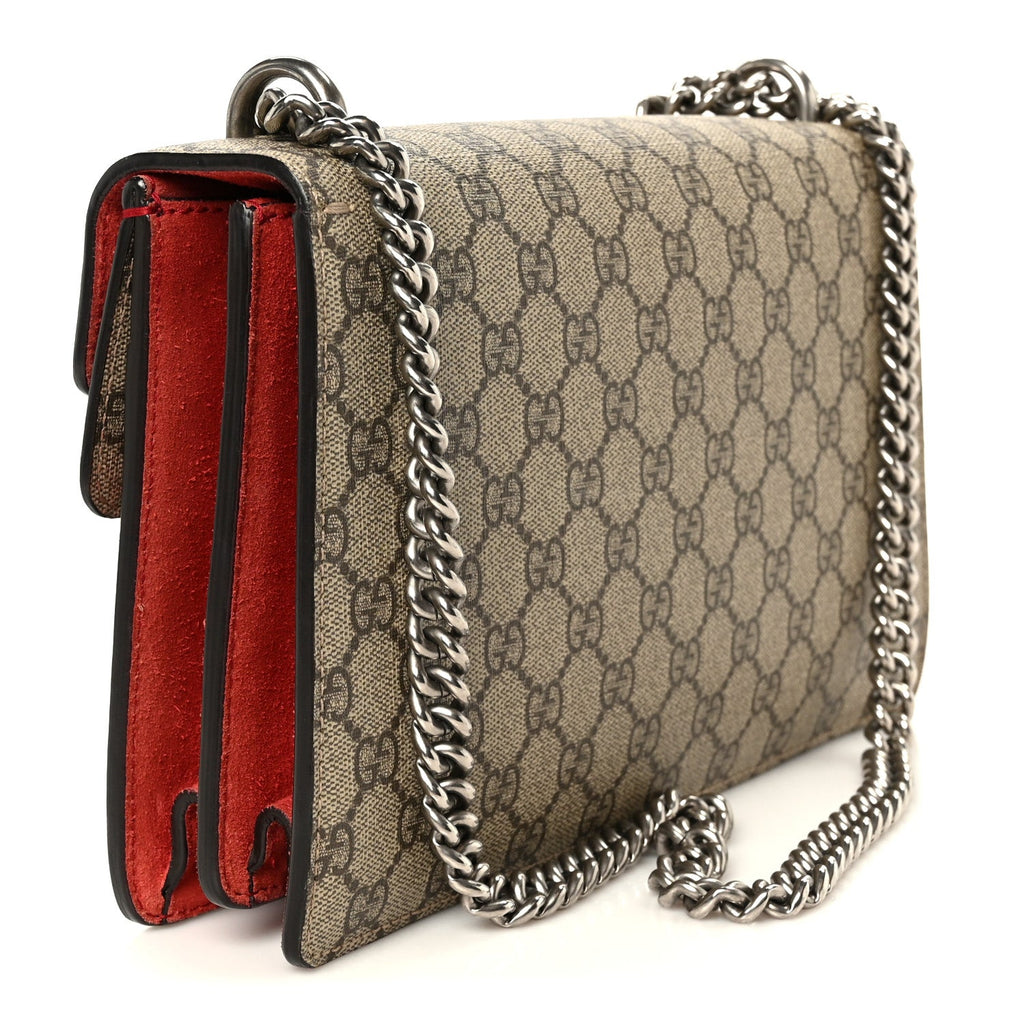 GG Supreme Monogram Small Dionysus Shoulder Bag Red