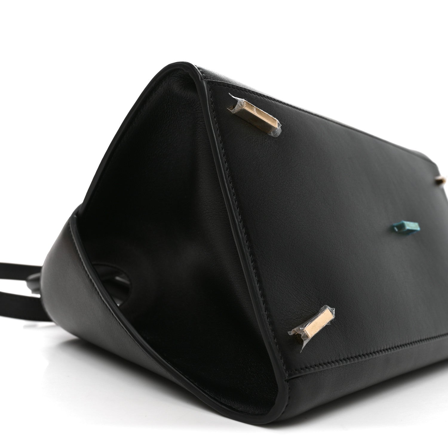 Calfskin Small Hug Bag Black Flame Red