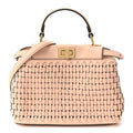 Vitello Grace Intreccio Mini Peekaboo Iconic Satchel Light Rose