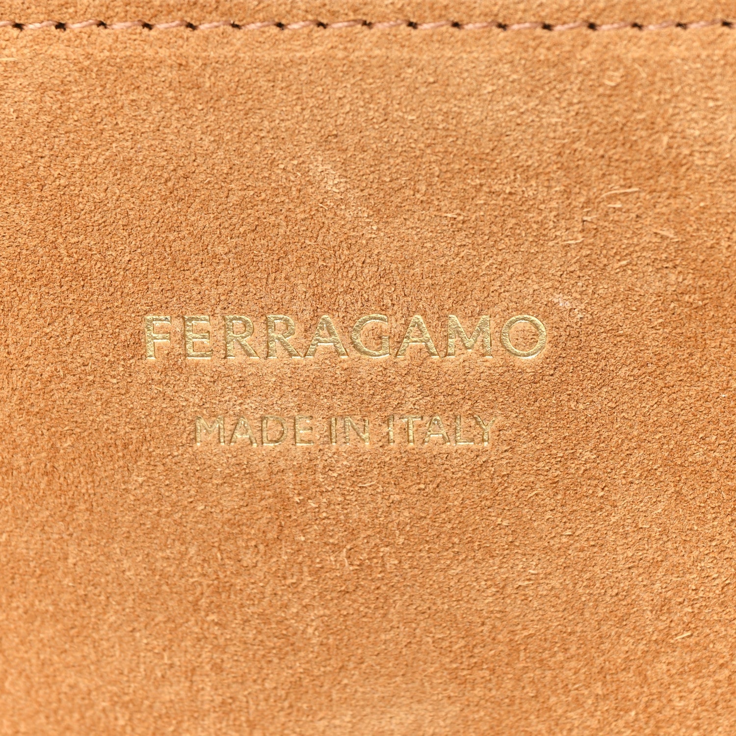Suede Calfskin Large Hug Bag Natural