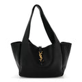 Grained Deerskin Bea Tote Black