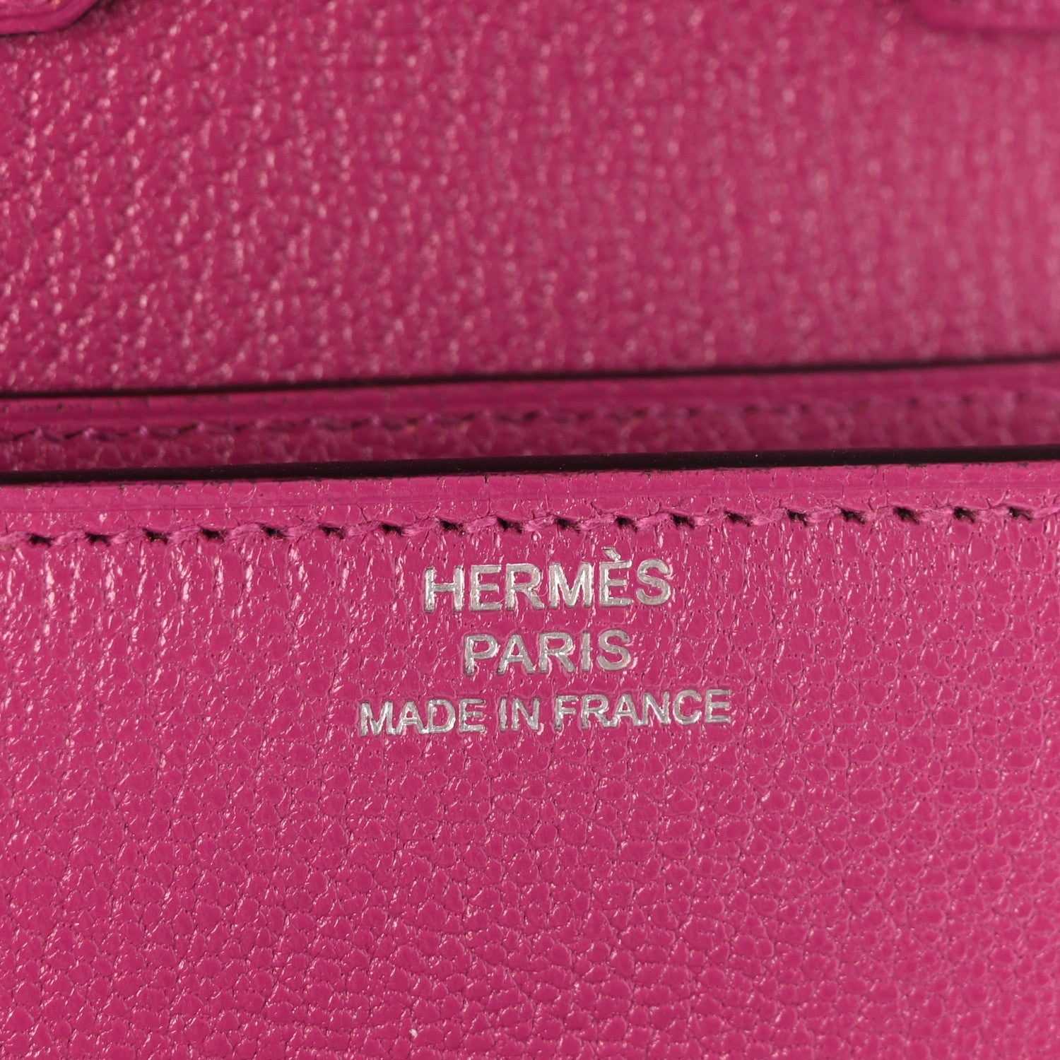 Chevre Mysore Enamel Mini Cinhetic Wallet  Rose Pourpre