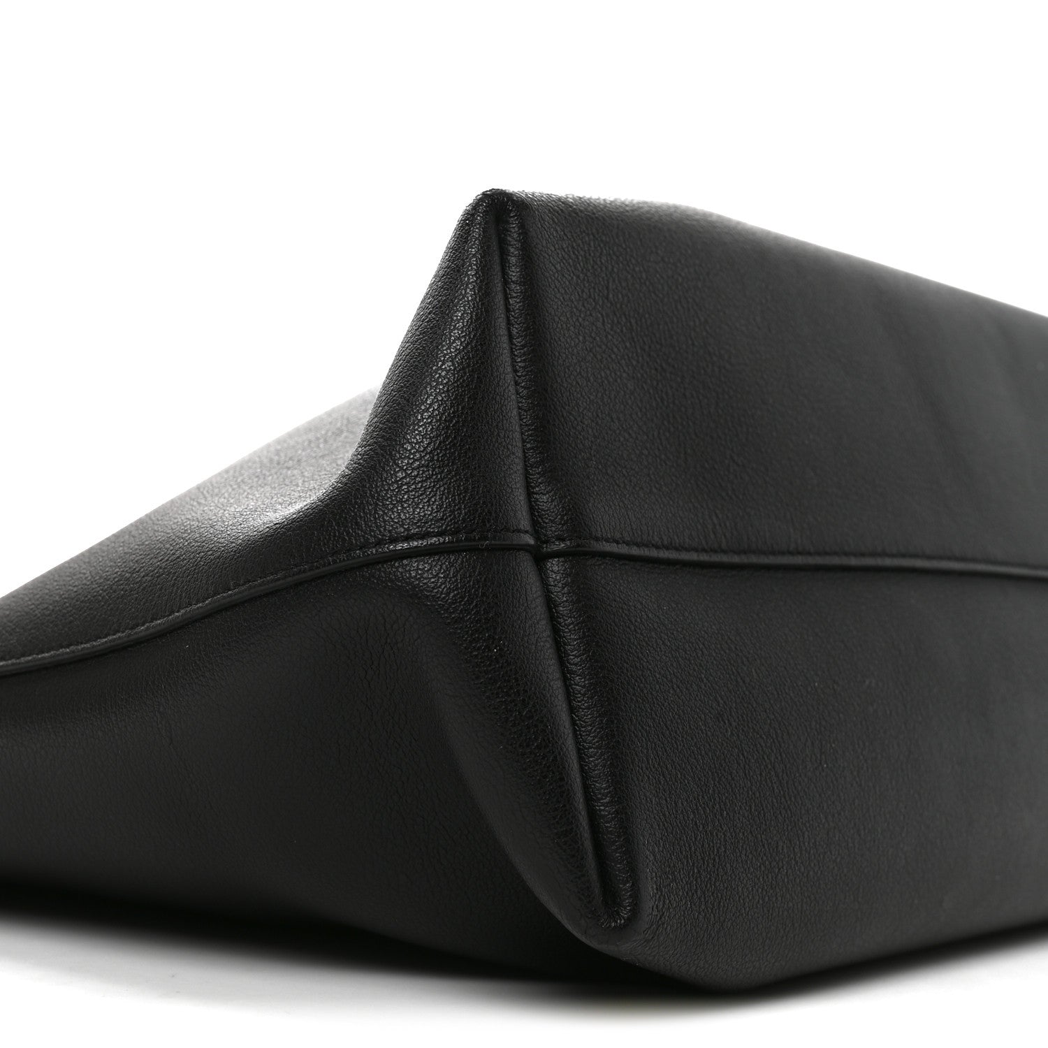 Calfskin Large Shopping Tote Black