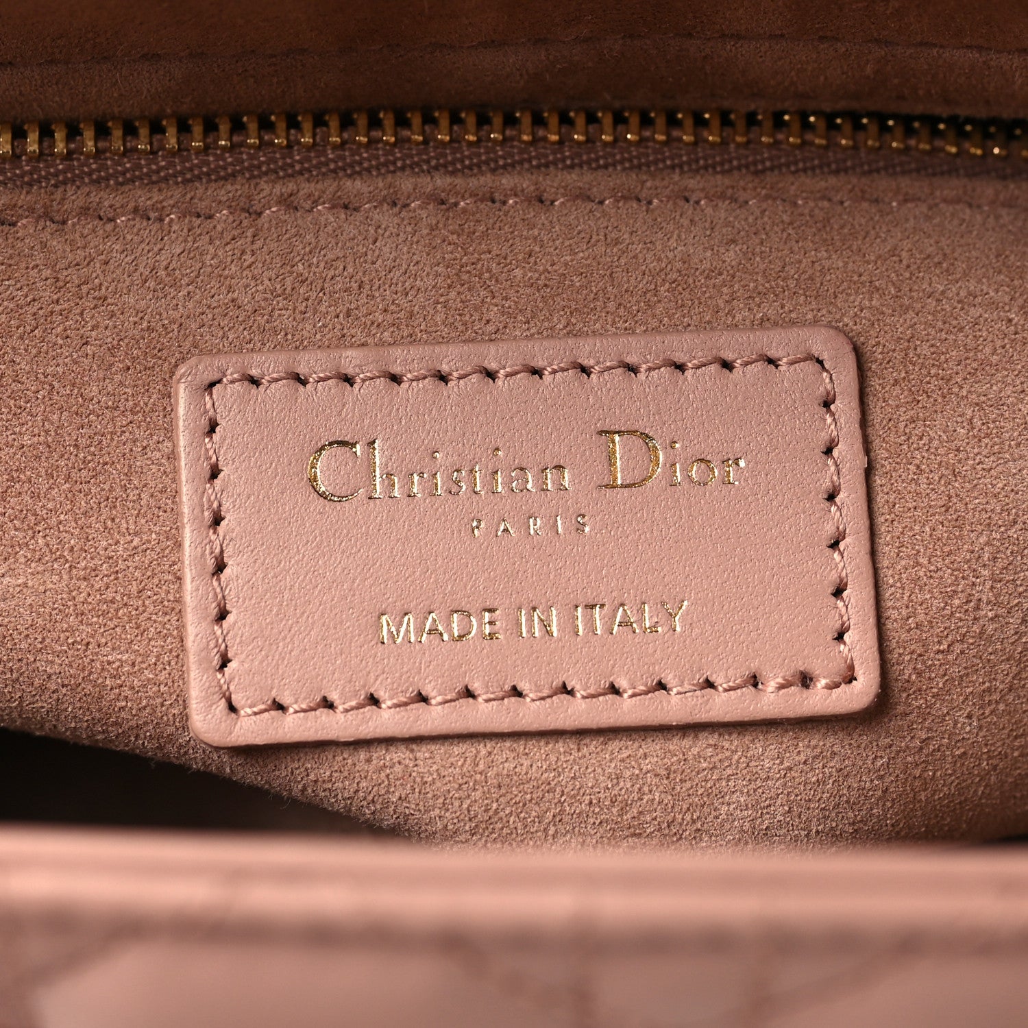 Lambskin Cannage Medium Lady Dior Fard