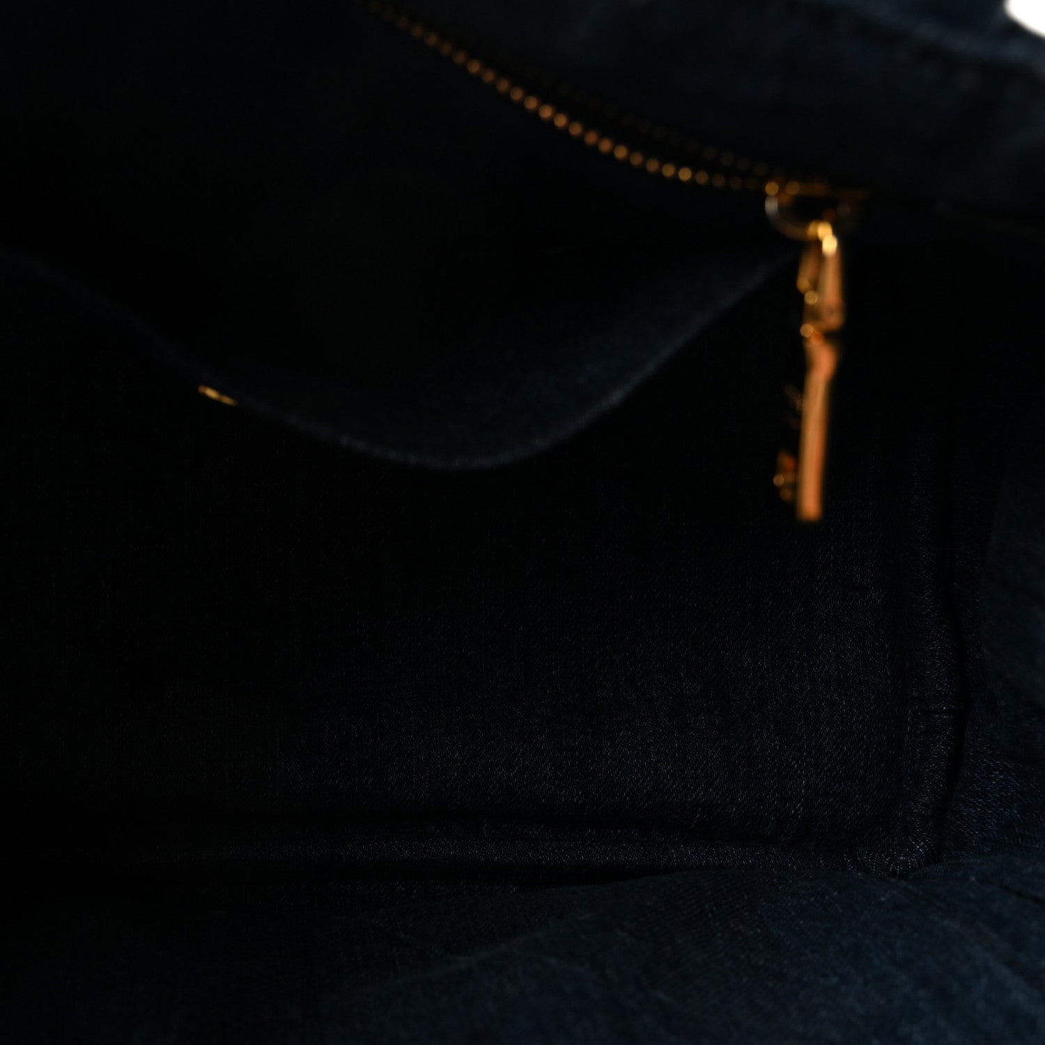 Denim Small Logo Tote Bleu