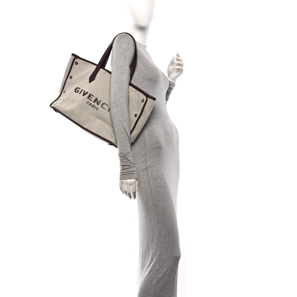Canvas Medium Bond Shopper Tote Aubergine