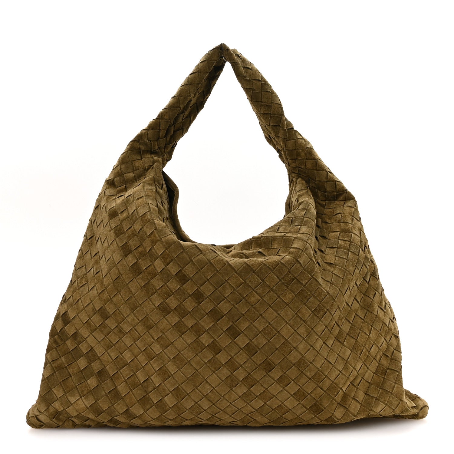 Suede Intrecciato Large Hop Mud