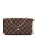 Damier Ebene Pochette Felicie Chain Wallet