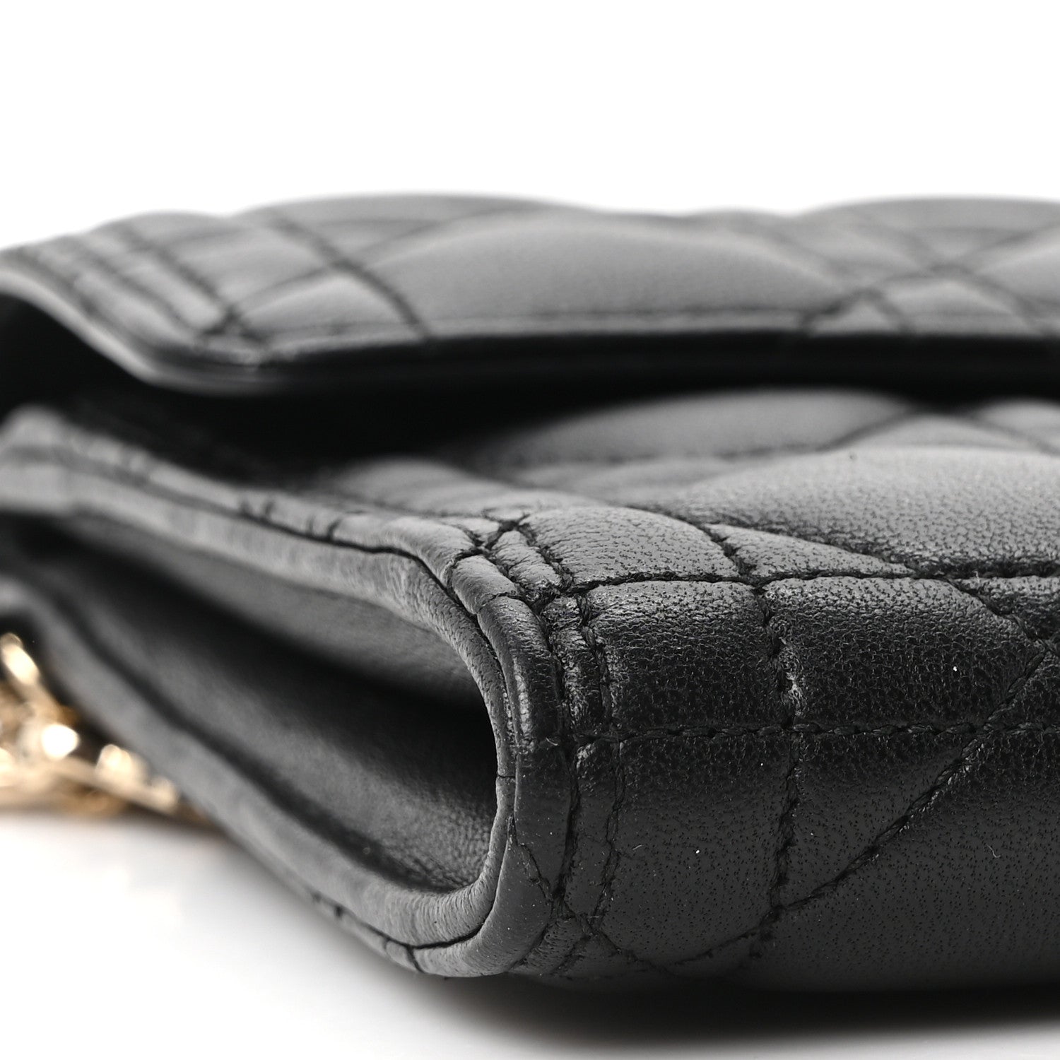 Lambskin Cannage Miss Dior Clutch Black