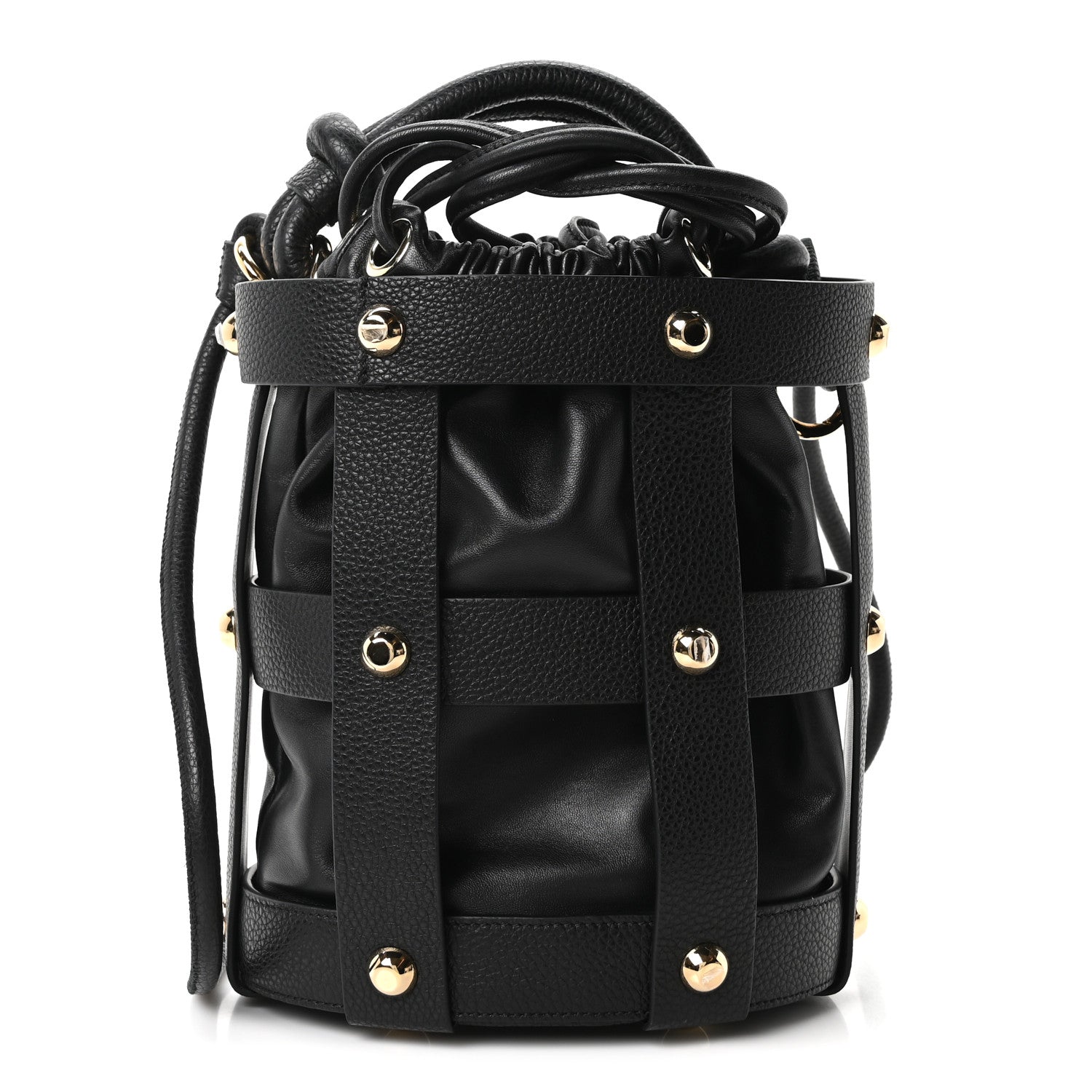 Calfskin Cage Bag Black