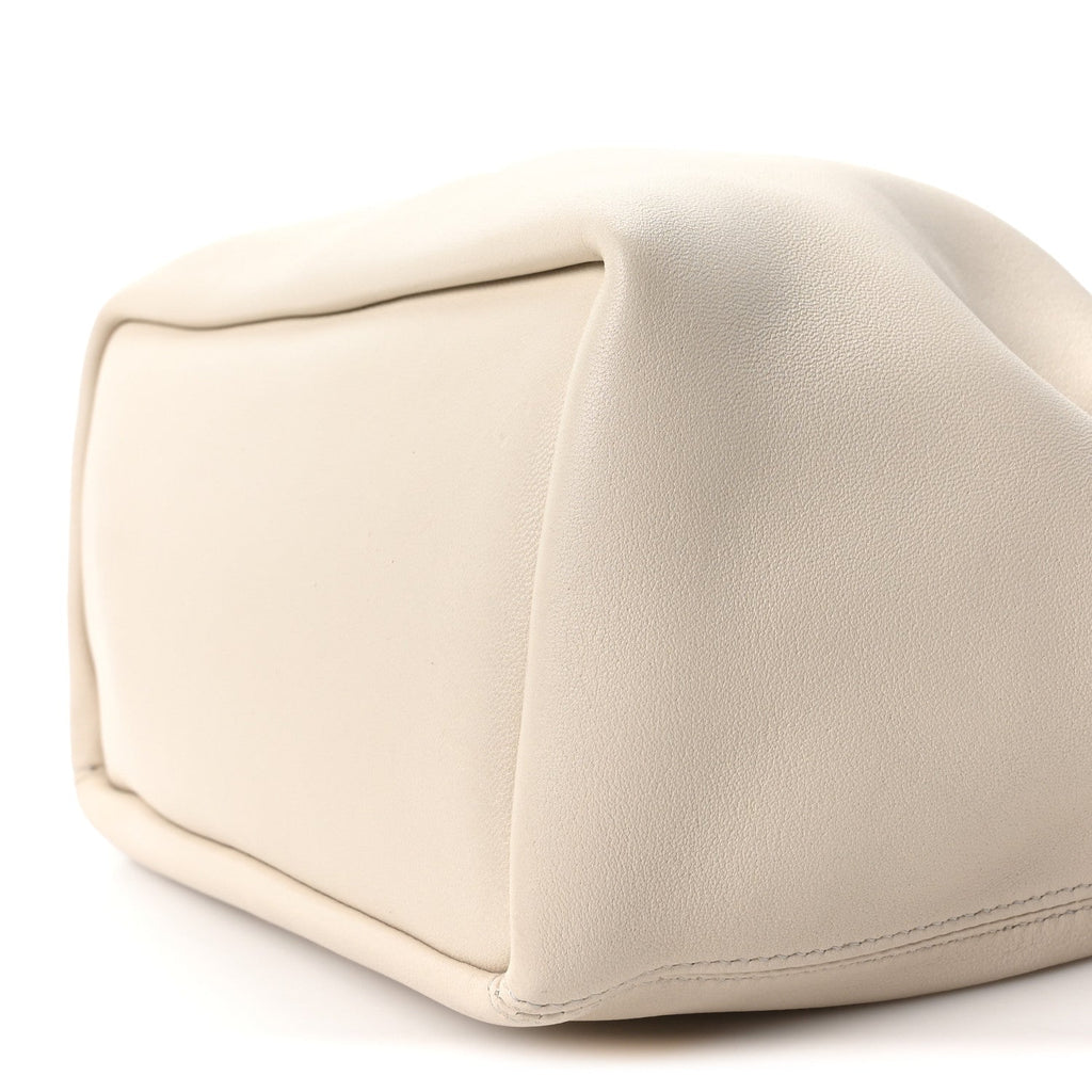 Buttery Nappa Lambskin Small Squeeze Bag Sea Salt