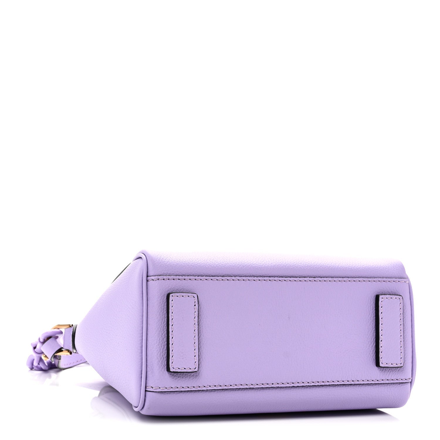 Grained Calfskin Small La Medusa Top Handle Bag Lilac