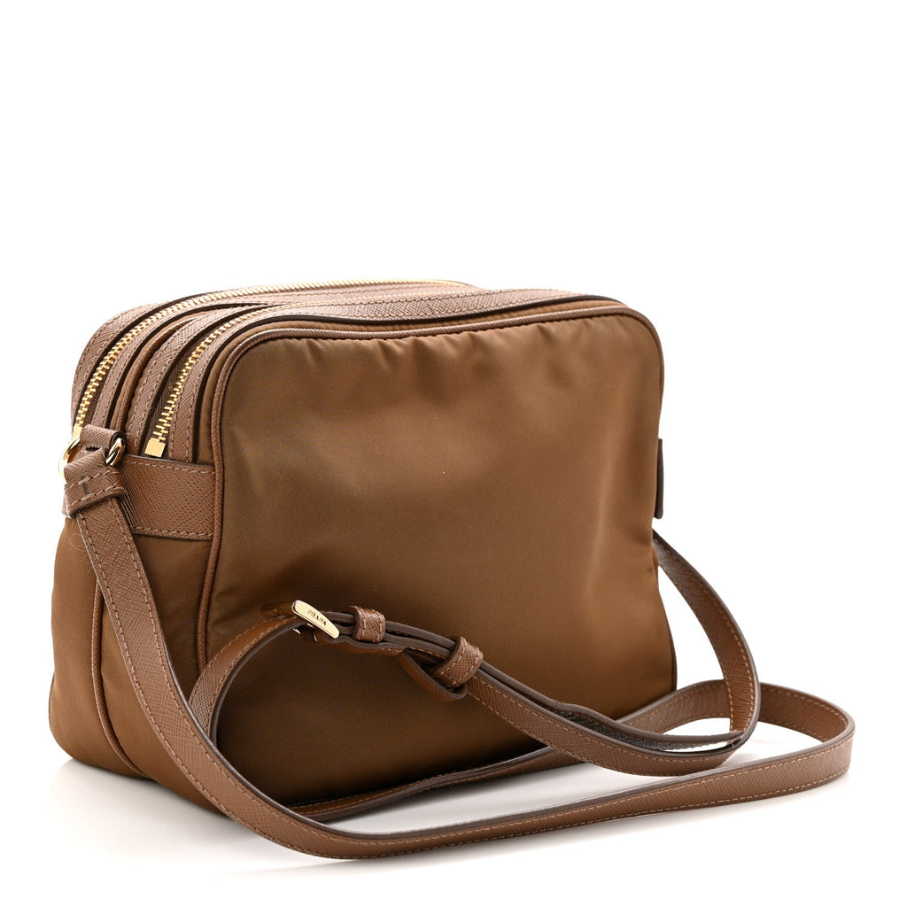 Tessuto Nylon Saffiano Re-Edition 1978 Messenger Bag Sughero Sughero