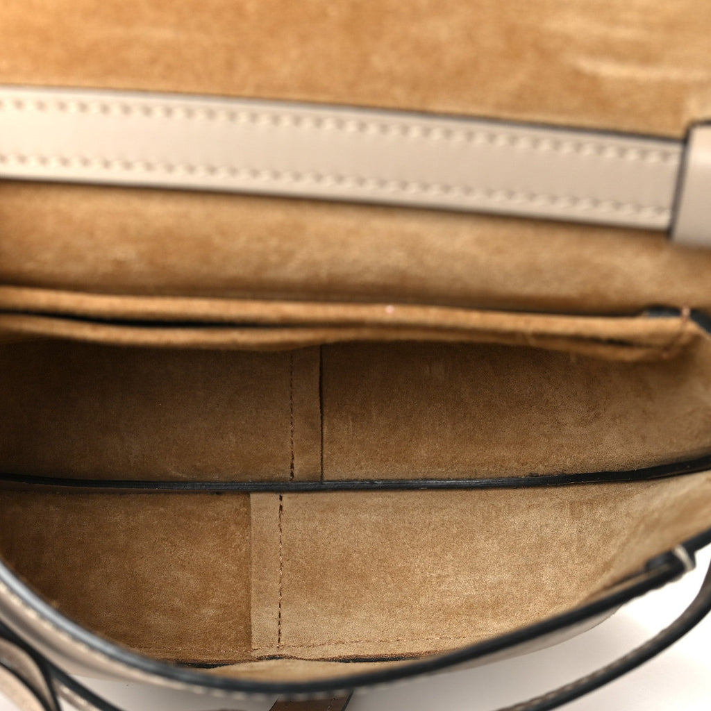 Calfskin Jacquard Mini Gate Dual Bag Sand