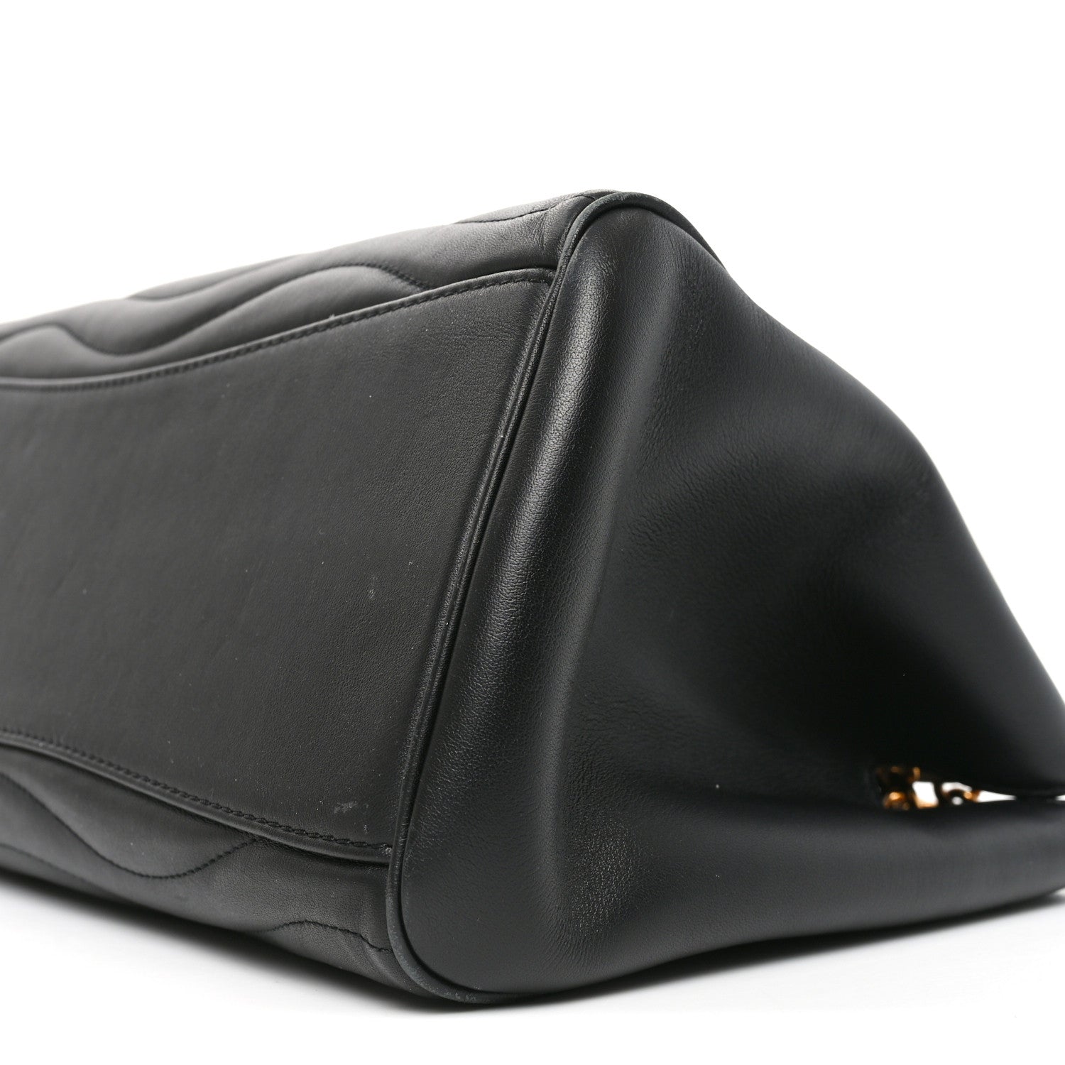 Calfskin New Wave Chain Tote Black