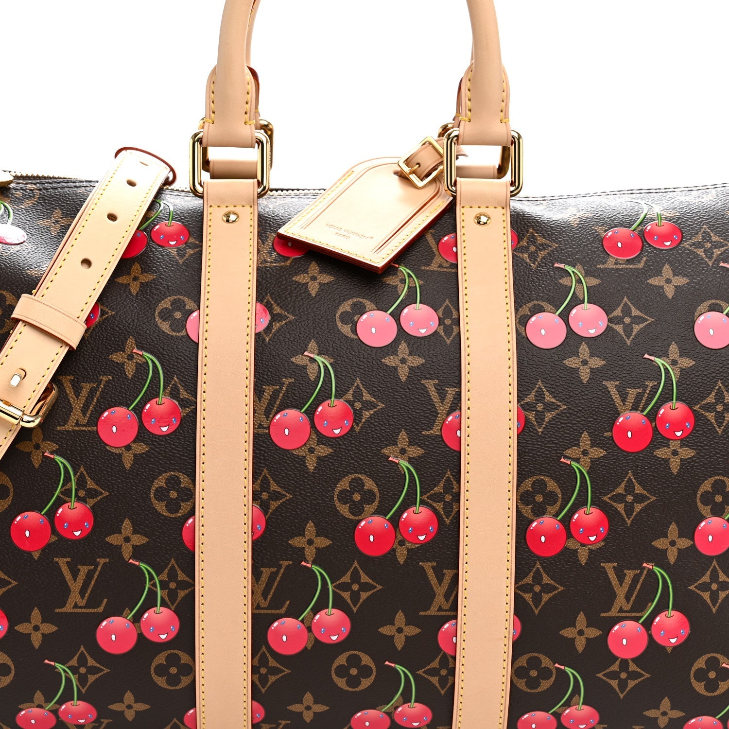 LV X TM Monogram Cerises Keepall Bandouliere 45