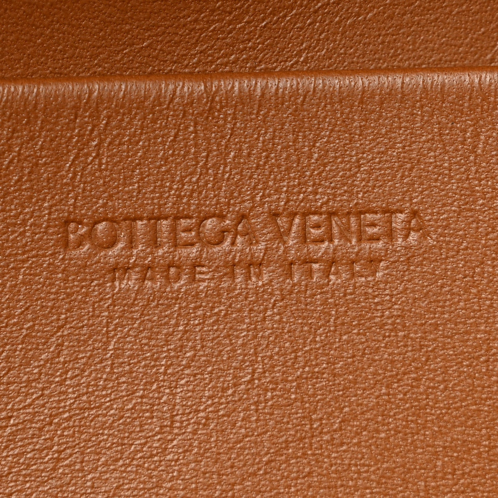 Suede Intrecciato Bang Bang Vanity Case Amber