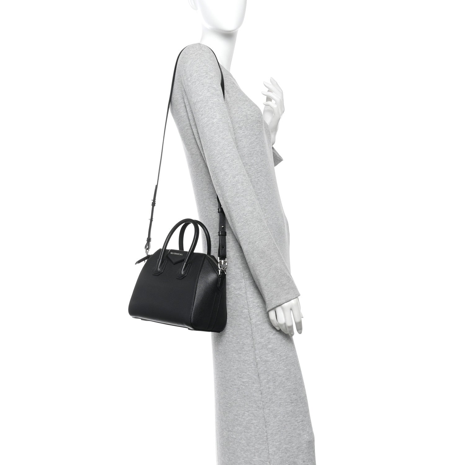 Sugar Goatskin Mini Antigona Black
