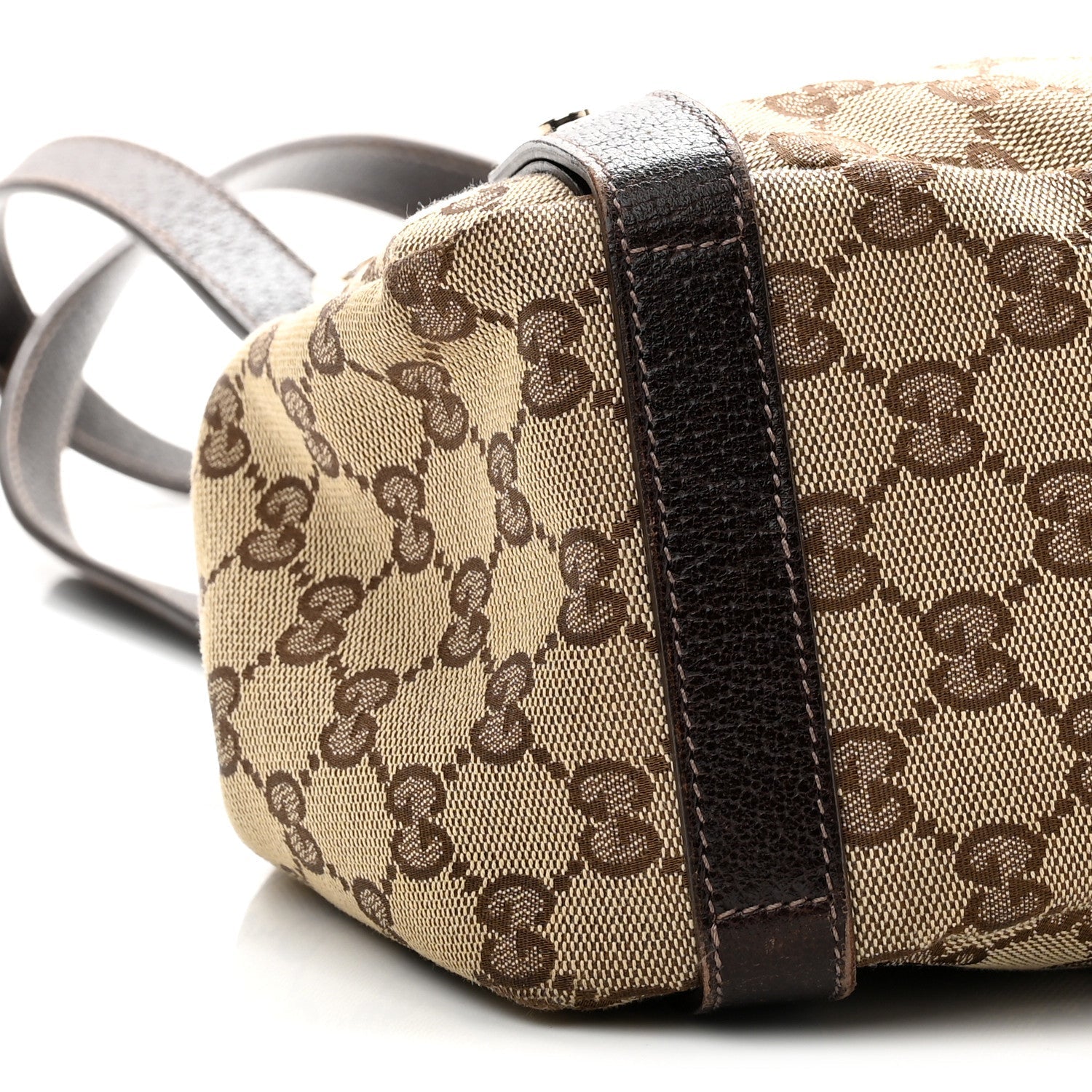 Monogram Medium Abbey Shoulder Bag Dark Brown