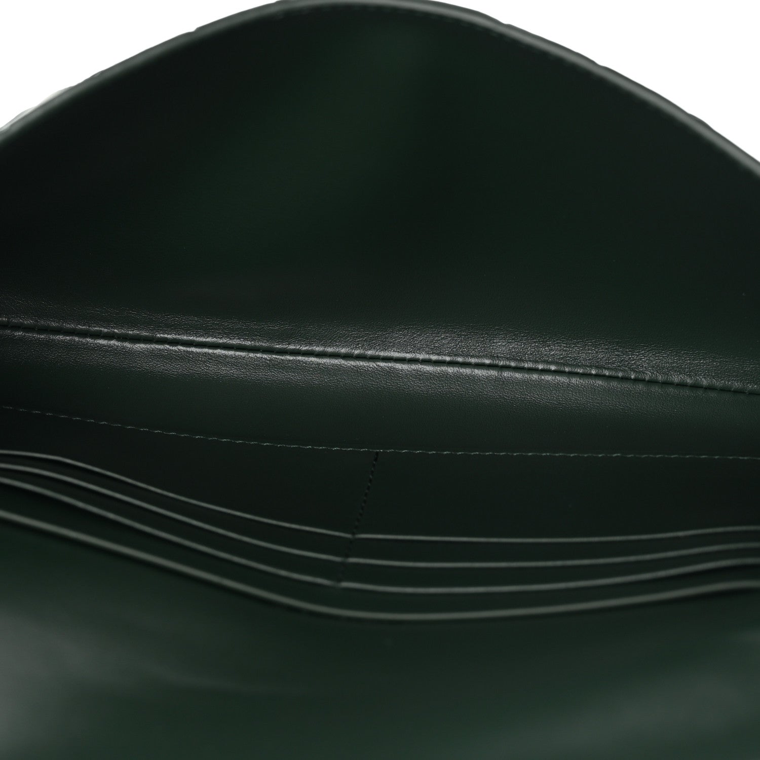 Nappa Intrecciato Long Andiamo Top Handle Clutch Emerald Green
