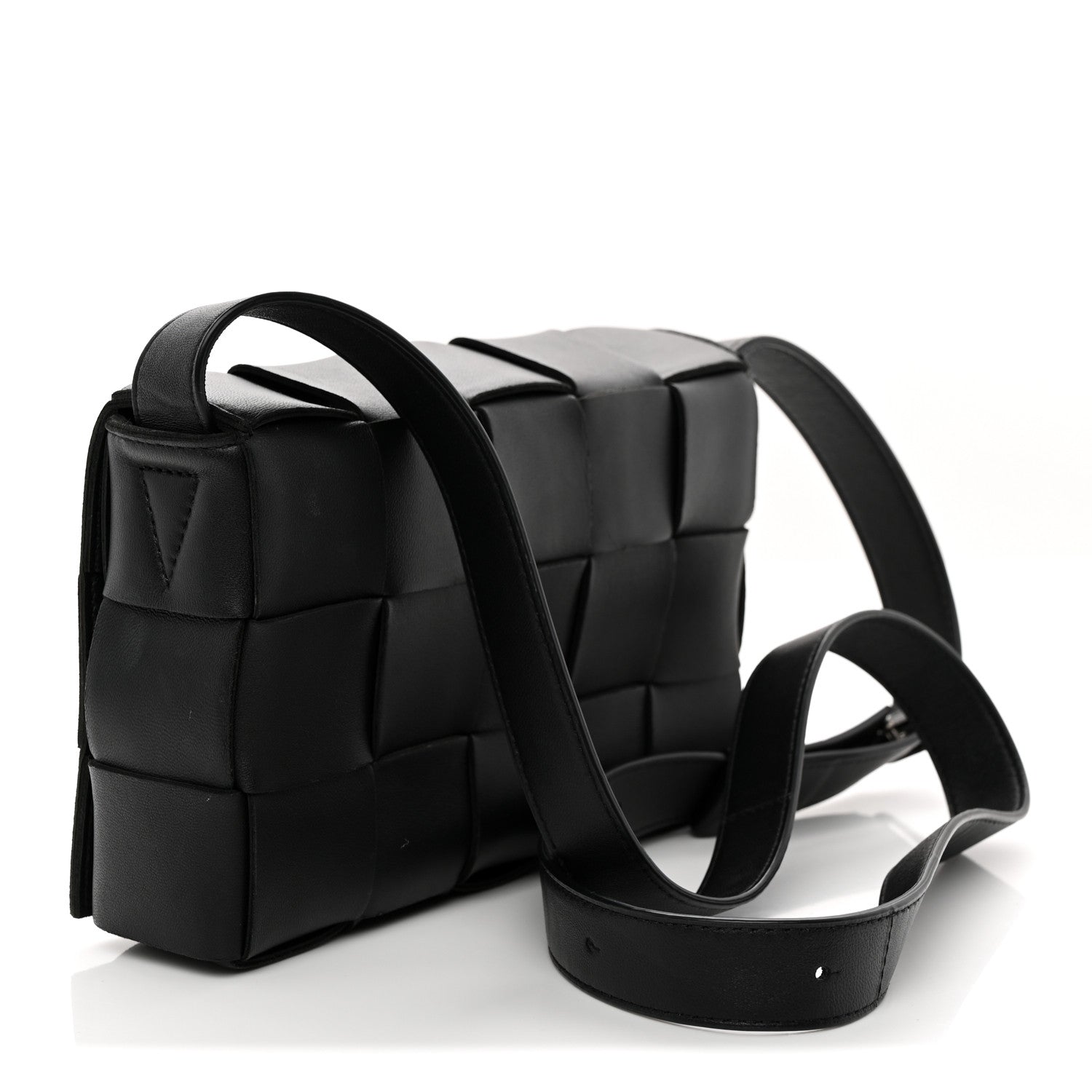 Nappa Maxi Intreccio Cassette Bag Black