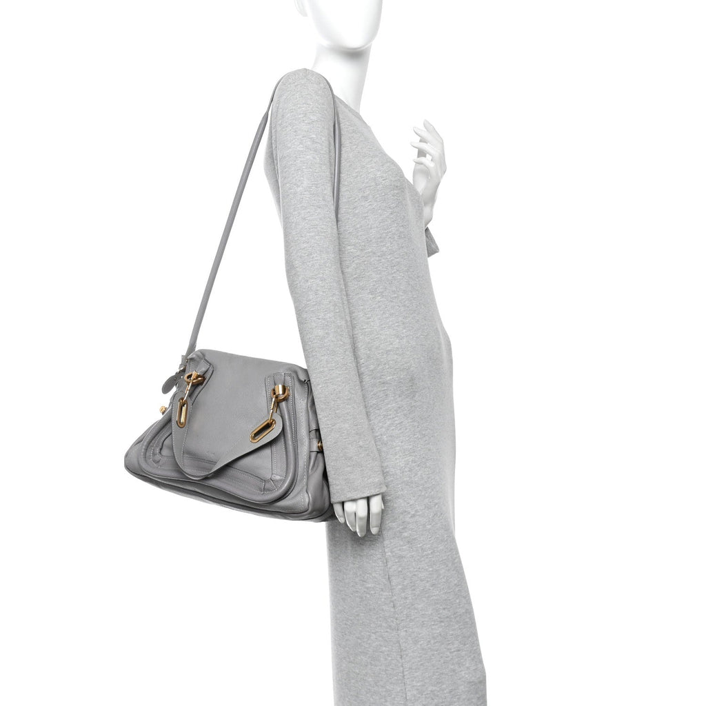 Calfskin Medium Paraty Cashmere Grey